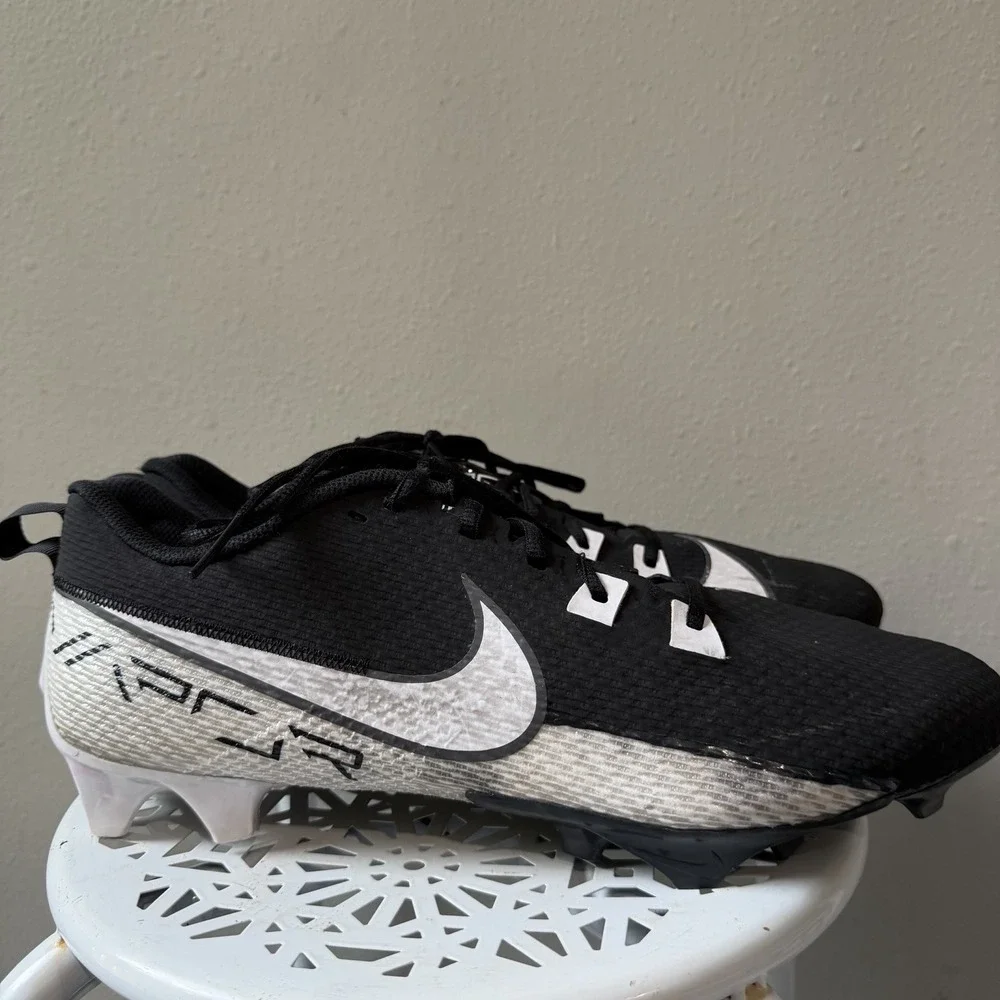 Nike Vapor Edge Speed 360 2 Black White Football DA5455 001 Mens Size 14
